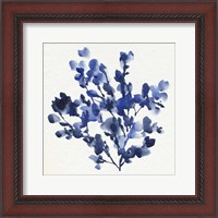 Framed Cobalt Blossom I