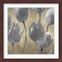 Framed Grey Tulips I