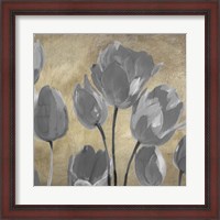 Framed Grey Tulips II