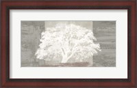 Framed White Tree Panel