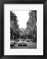 Framed Boulevard in Hollywood (BW)