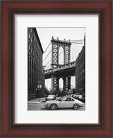 Framed By the Manhattan Bridge (BW)
