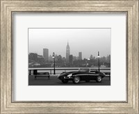 Framed Vintage Spyder in NYC (BW)