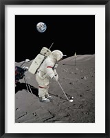 Framed Lunar Golf (NASA)