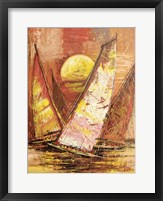 Framed Regata al Tramonto II