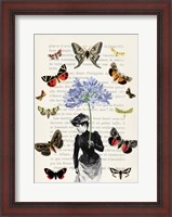 Framed Lady of Butterflies