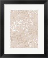 Framed White Leaves 1
