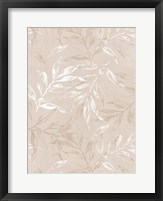 Framed White Leaves 1