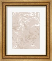 Framed White Leaves 2