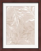 Framed White Leaves 2