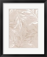 White Leaves 2 Framed Print