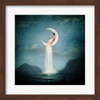 Framed Moon River Lady