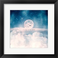 Framed Moonrise Over the Clouds