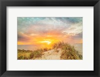 Framed Sunset over The Dunes