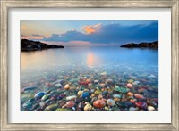 Framed Colored Rocks