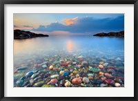 Framed Colored Rocks