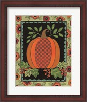 Framed Framed Patterned Pumpkin
