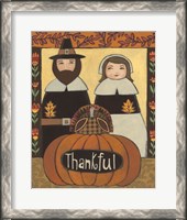 Framed Thankful Pilgrims