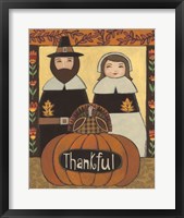 Framed Thankful Pilgrims