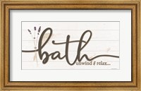 Framed Bath Unwind & Relax