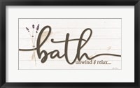 Framed Bath Unwind & Relax