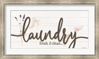 Framed Laundry Fresh & Clean
