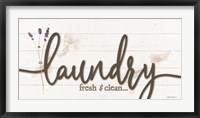 Framed Laundry Fresh & Clean