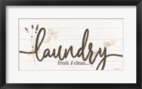 Framed Laundry Fresh & Clean