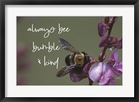 Framed Always Bee Bumble & Kind