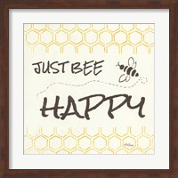 Framed Just Bee Happy