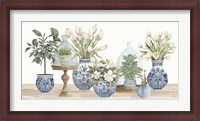 Framed Chinoiserie Floral Set