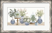Framed Chinoiserie Floral Set
