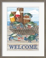 Framed Crab Welcome