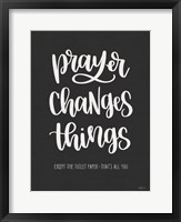 Framed Bathroom Prayer Changes Things I