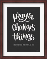 Framed Bathroom Prayer Changes Things I