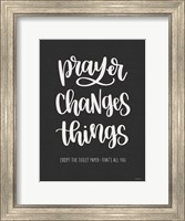 Framed Bathroom Prayer Changes Things I