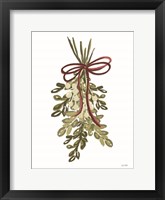 Framed Painterly Mistletoe