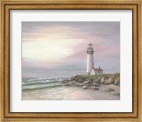 Framed Lighthouse at Sunset