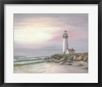 Framed Lighthouse at Sunset