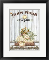 Framed Farm Fresh Pumpkin