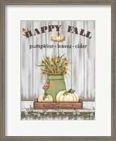 Framed Happy Fall