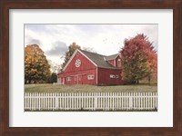 Framed Fall Barn