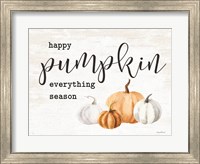 Framed Happy Pumpkin Everything Season