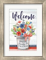 Framed Patriotic Flowers