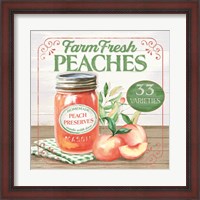 Framed Farm Fresh Peaches