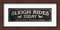 Framed Sleigh Rides Today