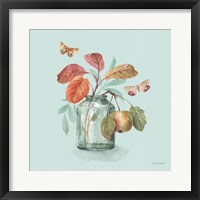 Autumn in Nature 05 on Aqua Framed Print