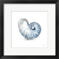 Framed 'Blue Escape Coastal 05' border=