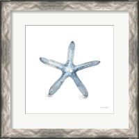 Framed 'Blue Escape Coastal 08' border=