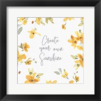 Framed Happy Yellow 18A